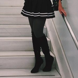 Lucite Heel Tall Boots